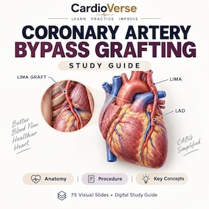 CABG-studieguide - Kranskärlsbypass - Hjärtsjuksköterska och medicinsk utbildning