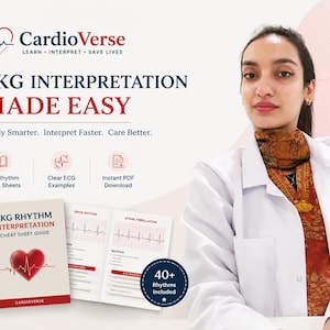 EKG Rhythms Complete Bundle | Cardiac Nursing Cheat Sheets | ECG Interpretation Guide