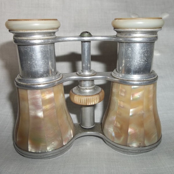 Antique Le Maire French Opera Glasses...Binoculars...Mother Of Pearl...Good Condition...Victorian
