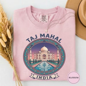 タージマハル反射シャツ、タージマハルインドTシャツ、世界のランドマークギフト、アドベンチャーシャツ、アウトドアTシャツ、インドギフト