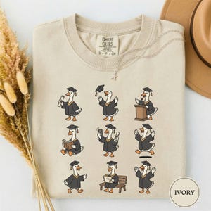 Geese in Graduation Gowns Shirt, Funny Goose Grad Tee, Cute Goose Graduation Shirt, Goose Lover Gift, Class of 2026 Shirt, Senior Tee