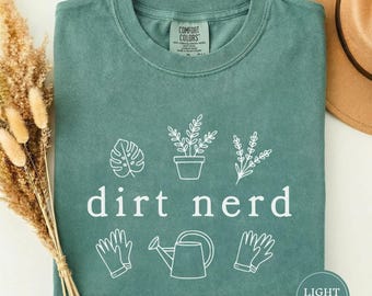 Camiseta "Nerd da Terra", Camiseta para Amantes da Jardinagem, Camiseta Divertida para Jardineiros, Camiseta com Humor de Jardim, Camiseta Estampada para Amantes de Plantas, Presente para Jardim Botânico