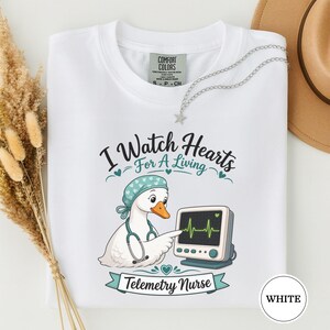 Ich beobachte Herzen für ein lebendes Tshirt, Telemetrie Krankenschwester Geschenk, Tele Nurse T-Shirt, lustiges Krankenschwester Gans Shirt, Dumme Gans Krankenschwester T-Shirt, RN Geschenk