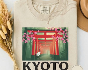 Kyoto Tori Gate-skjorta, Kyoto Japan-tröja, stadsstolthetsgåva, resetröja, Asien-tröja, Kyoto-arv-fangåva