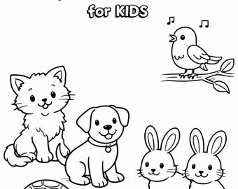 Kids Coloring Book & Activity Bundle | Fun Learning (PDF Download)