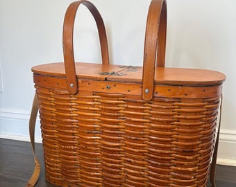 Cesta de nevera HAWKEYE estilo picnic vintage