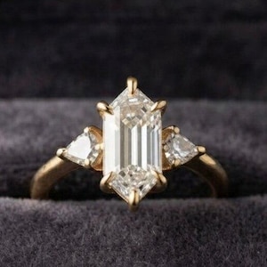 Vintage Marquise Moissanite Verlovingsring, 14k Gouden Sieraden
