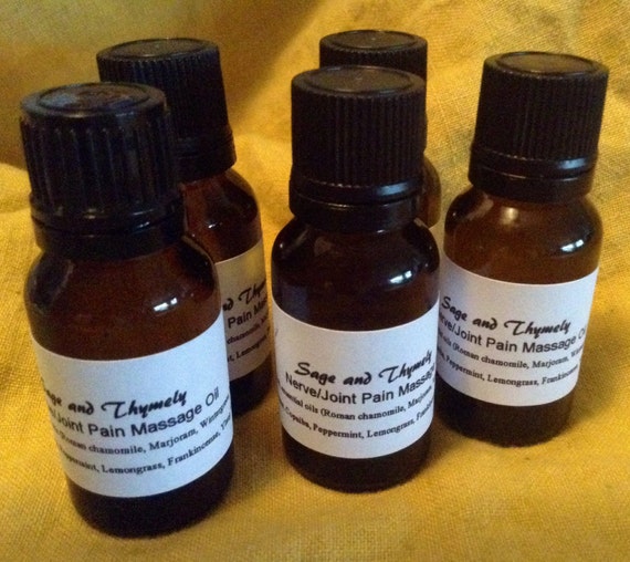 Items similar to Nerve/joint pain massage oil blend, 15 mL