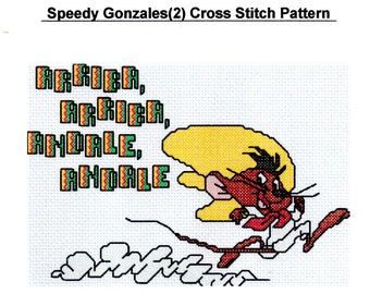 Speedy Gonzales (2) Cross Stitch Pattern -PDF FILE ONLY-