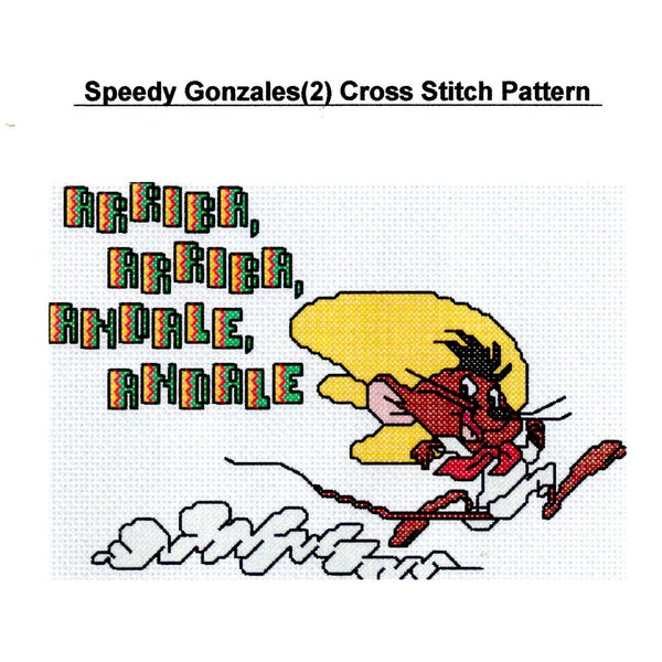 Speedy Gonzales (2) Kreuzstichmuster -NUR PDF-DATEI-