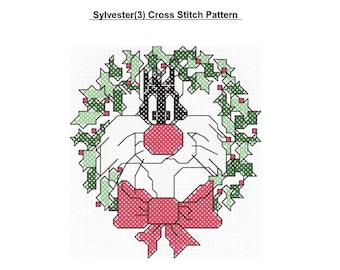 Sylvester (3) Cross Stich Pattern * Christmas Edition * -PDF FILE ONLY -