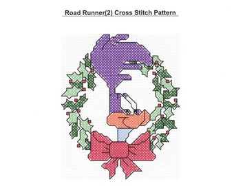 Road Runner (2) Cross Stich Pattern * Christmas Edition * - PDF FILE ONLY -