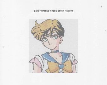 Anime - Sailor Uranus ( Sailor Moon ) Cross Stitch Pattern - PDF FILE ONLY -
