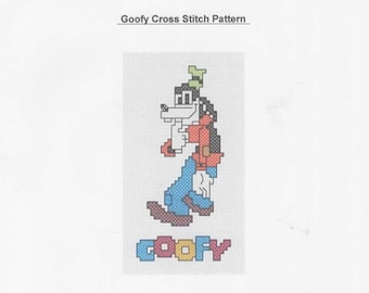 Goofy Cross Stitch Pattern - PDF FILE ONLY -