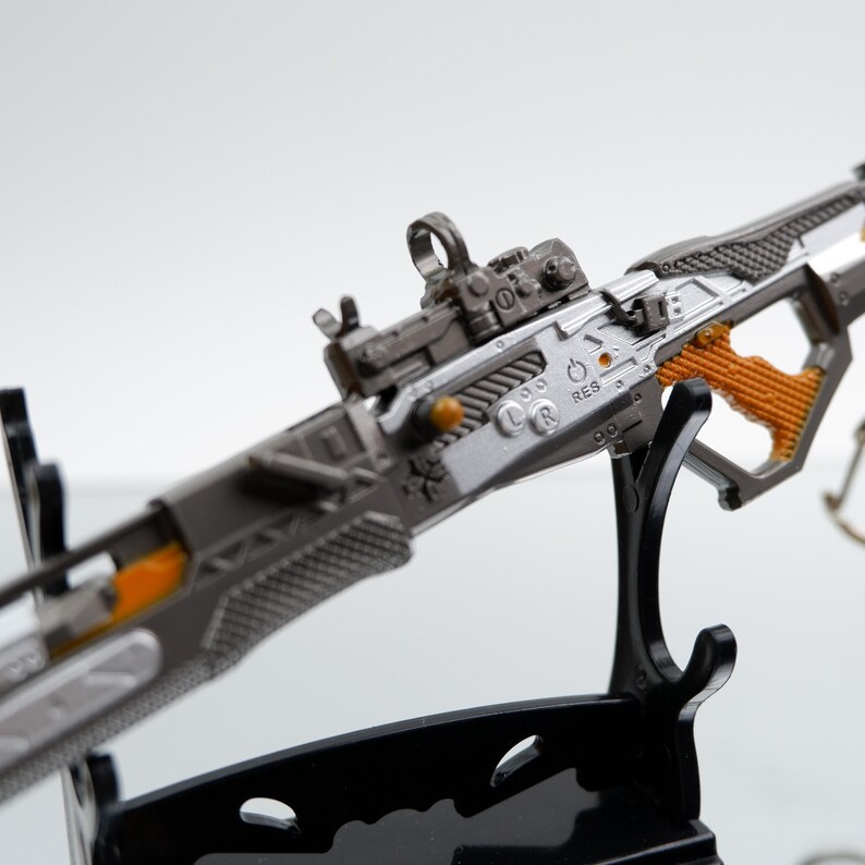 Apex Legends Warp Zone-pistolreplika i metall – Samlarobjekt för spelvapen, cosplay, skrivbordsdekor, present till Apex-fan bild 6