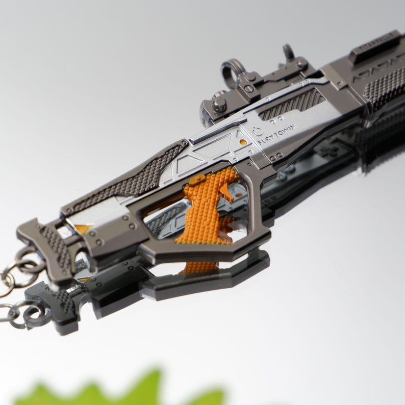 Apex Legends Warp Zone-pistolreplika i metall – Samlarobjekt för spelvapen, cosplay, skrivbordsdekor, present till Apex-fan bild 4