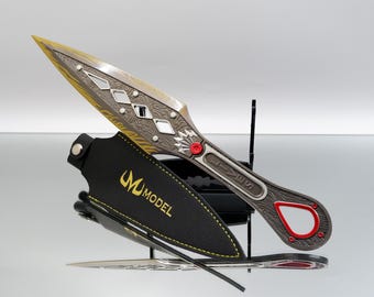 30 cm Apex Legends Wraith Heirloom Kunai-rekvisita, Hope's Dawn Hope's Dusk metallkniv, samlargåva för gamerfans cosplaydekor