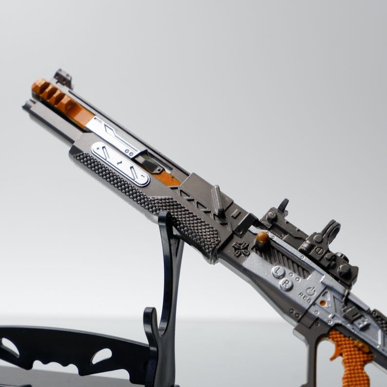 Apex Legends Warp Zone-pistolreplika i metall – Samlarobjekt för spelvapen, cosplay, skrivbordsdekor, present till Apex-fan bild 3