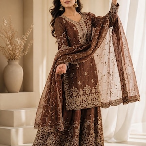 Brown Asian Dress