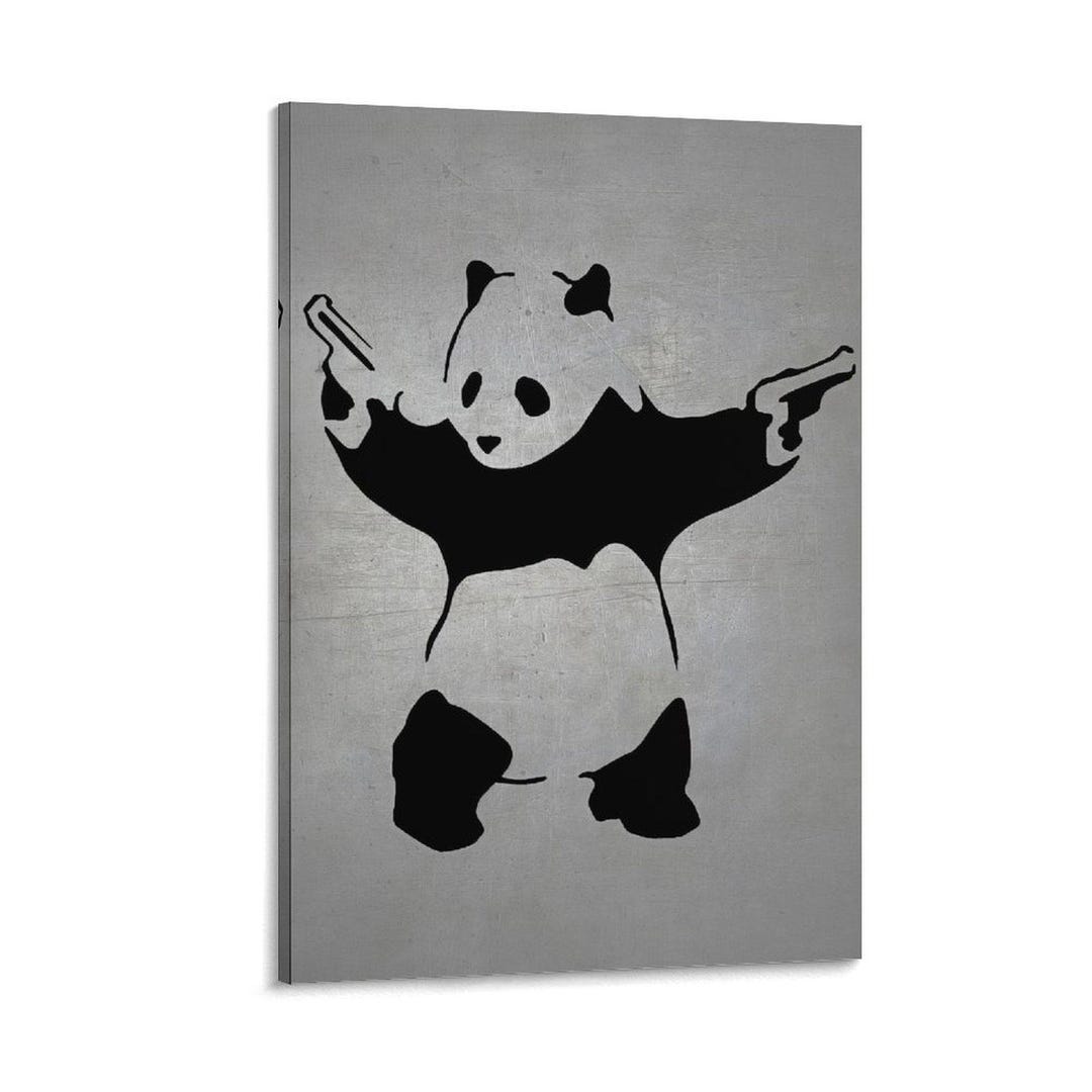 Banksy Street Art Panda Poster Wall Art Picture Painting Poster Canvas ...