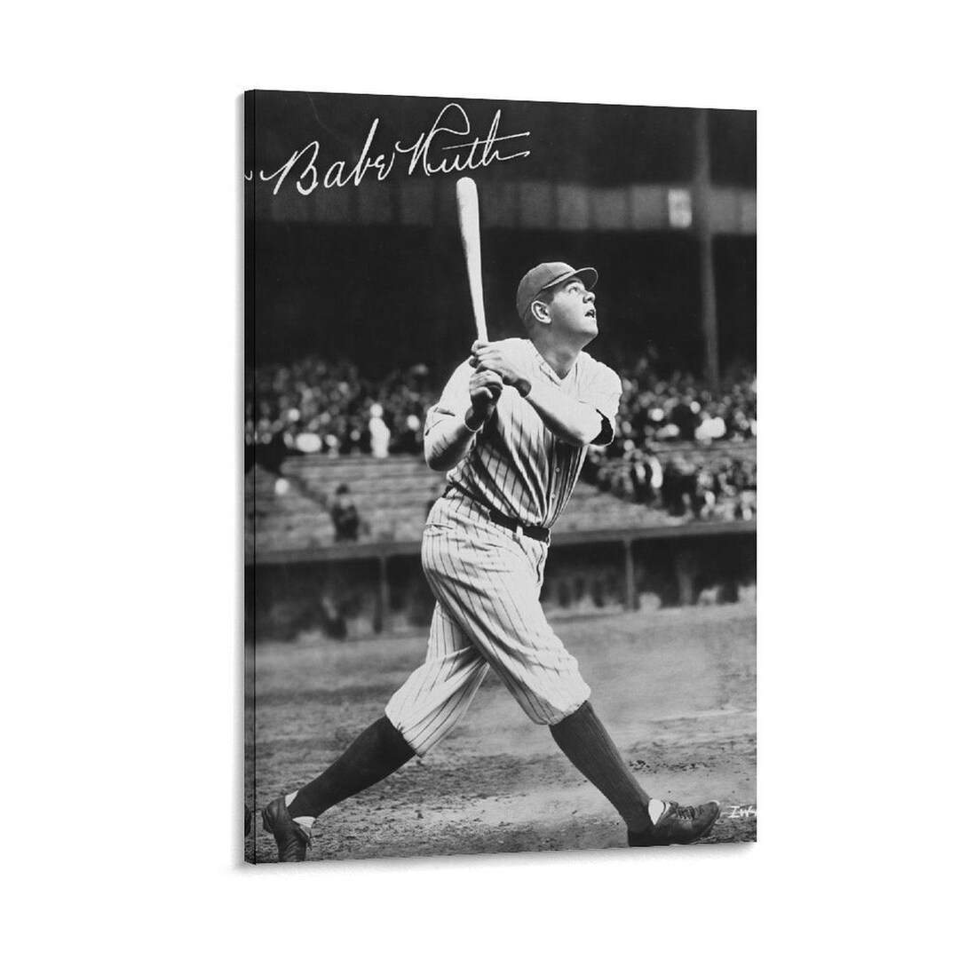 Babe Ruth Baseball Classic Vintage Wall Art Picture Painting Poster ...