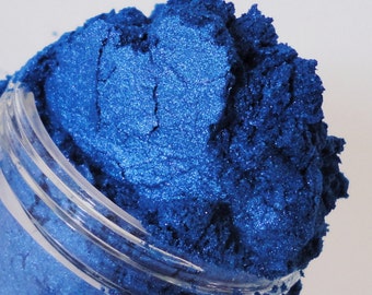 SIREN -  Deep Vibrant Blue - Royal Blue - Mineral Makeup - EyeShadow -  Blue Shimmer Eye Shadow - Natural Vegan - Organic - 5g jar