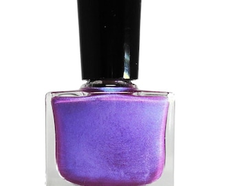 POSH - Iridescent - Duo Chrome Purple Pink  Violet  - Micro Glitter Nail Polish - Nail Art Lacquer -Top Coat - Luster Pearl - Vegan Friendly