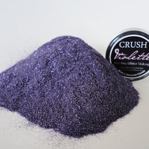 Violette Makeup Glitter EyeShadow 5g Jar Eye Shadow Violet Purple image 1