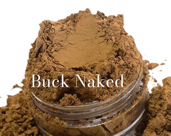 Buck Naked -Matte brown Eye Shadow - Taupe - Natural organic - Mineral Makeup Eyeshadow - Vegan Natural