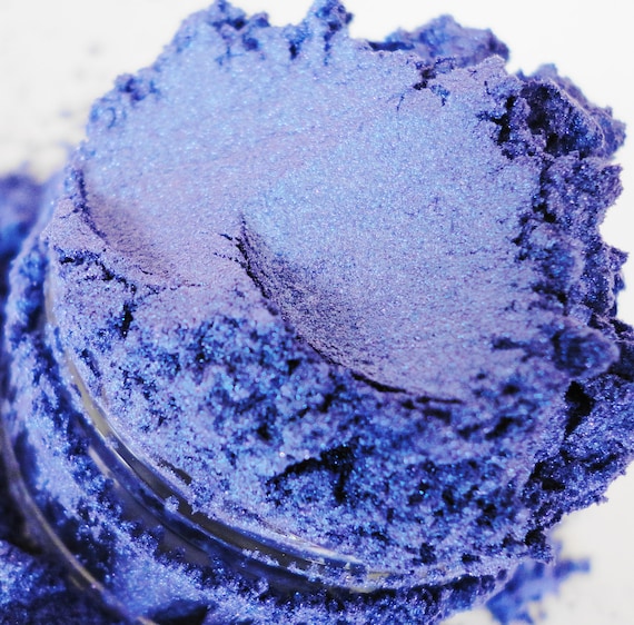 Blue Eyeshadow Periwinkle Purple Shimmer Mineral Makeup Eyeliner 5g Sifter  Jar Blue Smokey Eyes CELEBRITY SKIN - Etsy