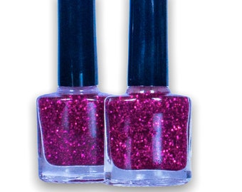 HOT PINK, Glitzer-Nagellack, für Veganer geeignet, Crush Kosmetik, Veganes Make-up, funkelnd