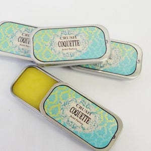 Solid  Perfume Coquette Light Citrus Lavender Bergamont Organic Essential Oils Vegan Base
