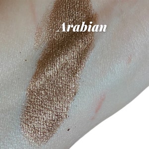 ARABIAN Brown Bronze Eyeshadow shimmer Luster Mineral Makeup Eye Shadow 5g Sifter Jar Bronze Golden eyeliner smokey eyes image 3