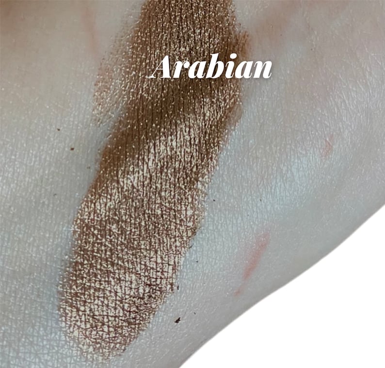 ARABIAN Brown Bronze Eyeshadow shimmer Luster Mineral Makeup Eye Shadow 5g Sifter Jar Bronze Golden eyeliner smokey eyes image 3