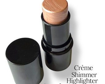 DREAMY Cream Highlighter, Blush, light  Champagne, luminous,  Twist up Tube, Summer Glow, Translucent Color, ShimmerCream, Crush Cosmetics