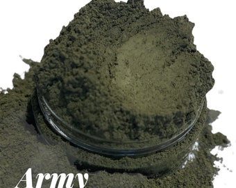 Army Green Matte Eyeshadow: Vegan Mineral Makeup