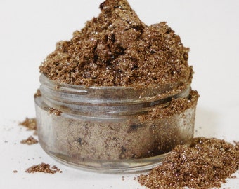 HONEY - Brown EyeShadow  - Glitter ~Shimmer ~ Sparkle ~Mineral  Makeup ~10g Sifter Jar ~Light brown eye shadow ~eyeliner ~smokey eyes