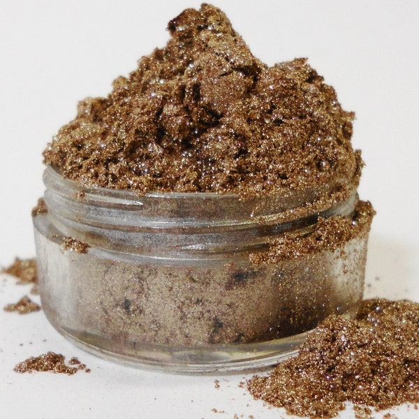 HONEY - Brown EyeShadow  - Glitter ~Shimmer ~ Sparkle ~Mineral  Makeup ~10g Sifter Jar ~Light brown eye shadow ~eyeliner ~smokey eyes