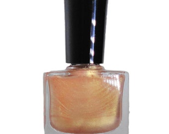 Esmalte de uñas - Bombshell - Iridiscente - Dorado melocotón - Brillo - Uñas veganas - Sin químicos agresivos - Esmalte de uñas independiente