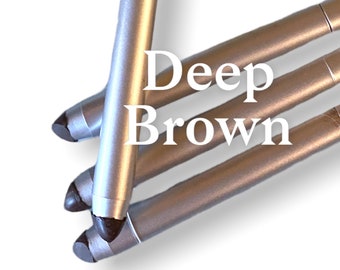 Deep Brown Jumbo Eyeliner Pencil - Chubby - Deep Dark Brown- Smokey Eyes - Eyeshadow -smooth creamy texture