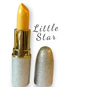 Little Star - Duo Chrome - Gold -  shifting -Lipstick - Vegan Paraben-free Cream Formula -Golden sparkle lipstick- All Natural ingredients