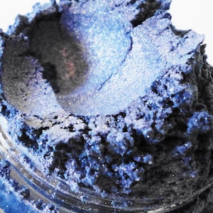 STARSTRUCK - Blue - Periwinkle -  Eye Shadow  - Shimmer - Vegan Natural - Mineral Makeup - Eyeliner -10g jar - Eyeshadow -   smokey eyes