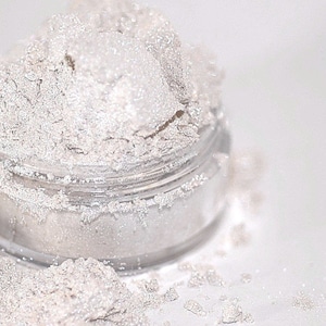 SNOWFLAKE- White Iridescent - Shimmer - Eyeshadow - Natural Organic Vegan - Mineral Makeup 10g Sifter Jar - White Highlighter- Eye Shadow