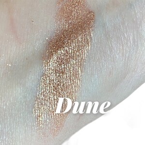 DUNE Brown Eyeshadow Light Brown Shimmer Luster Vegan Natural Mineral Makeup 5g Sifter Jar Golden Beige image 2