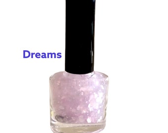 DREAMS, Pink Dot, Nagellack Pink Lilac Opal schillernd Glitzer, Vegan, Nail Art, Safe Nagellack, Crush Kosmetik,