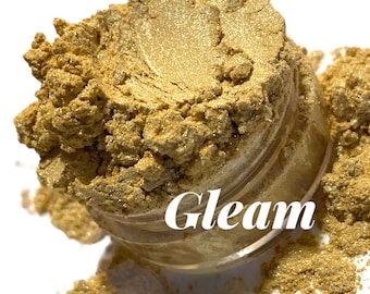 GLEAM, Pale Yellow Gold Eyeshadow, Iridescent Gold,  Eyeliner, Vegan, Mineral Makeup, Natural Cosmetics, Pigmented, Crush Cosmetics