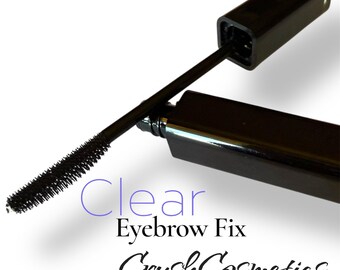 EYEBROW sculpting gel,  Clear lightweight Formula, Dries Clear, Perfect brows, Shapes and Defines, Precision Brush, Crush Cosmetics