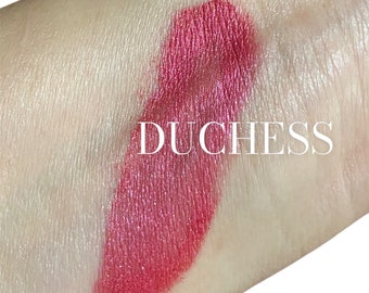 DUCHESS- Coral - Pink Red - Eyeshadow- shimmer luster - Mineral Makeup - Eye Shadow - Natural Organic - Vegan- Eyeliner