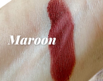 MAROON, Red  Matte Eyeshadow, Vegan, Mineral Makeup, Highly Pigmented, Natural Ingredients, Eyeliner, Vegan, Crush Cosmetics