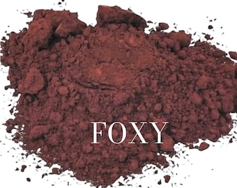 FOXY - Matte Brown  Eyeshadow - Russet Reddish Brown- organic Makeup - Pigmented Eye shadow - Eyeliner  Mineral Makeup - Vegan Natural